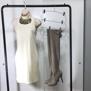 Asos Sleeveless Turtle-neck Mini Bodycon Dress